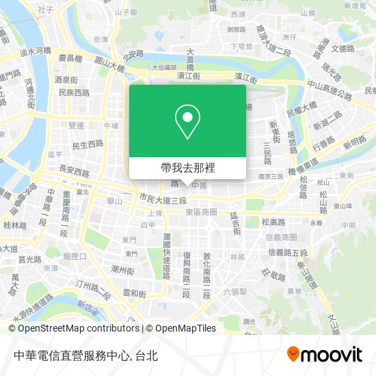 中華電信直營服務中心地圖