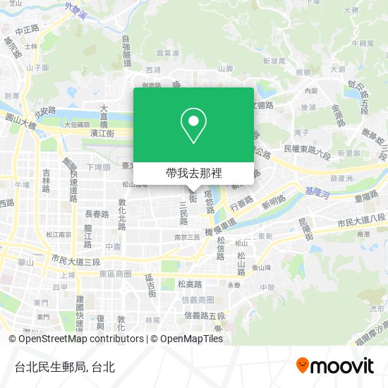 台北民生郵局地圖