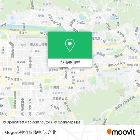 Gogoro饒河服務中心地圖