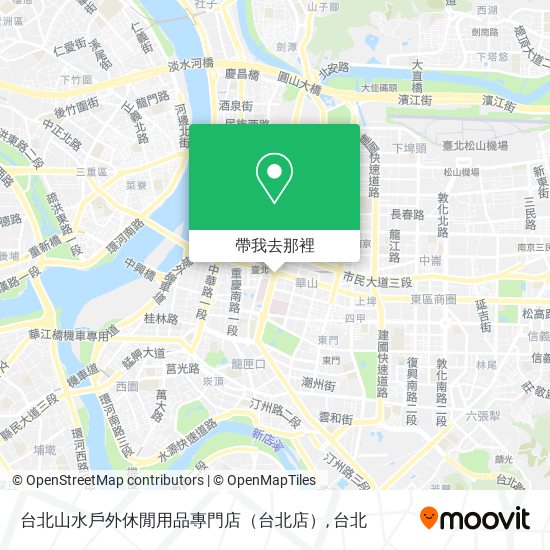 台北山水戶外休閒用品專門店（台北店）地圖