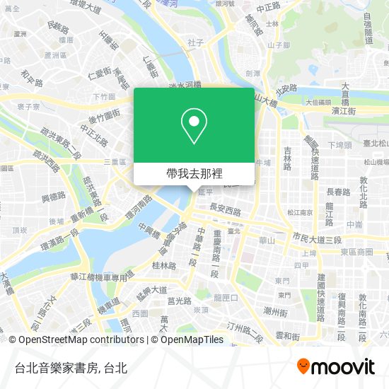 台北音樂家書房地圖