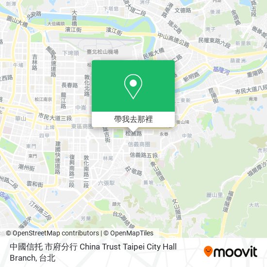 中國信托 市府分行 China Trust Taipei City Hall Branch地圖