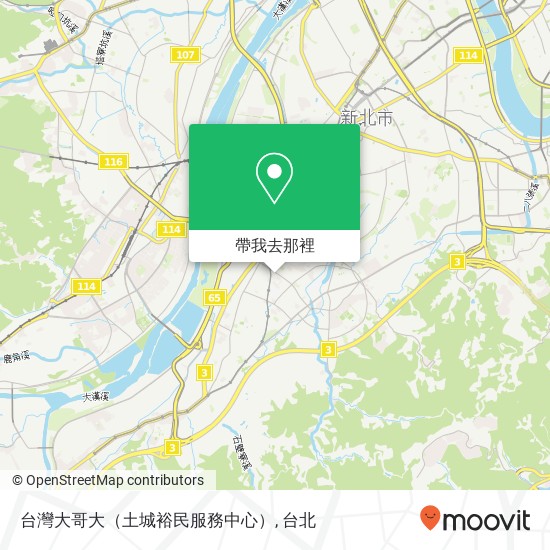 台灣大哥大（土城裕民服務中心）地圖