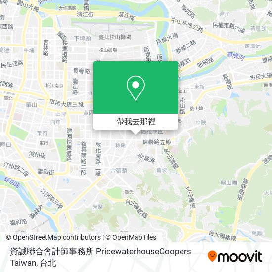 資誠聯合會計師事務所 PricewaterhouseCoopers Taiwan地圖