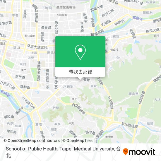 School of Public Health, Taipei Medical University地圖