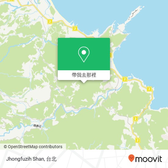 Jhongfuzih Shan地圖