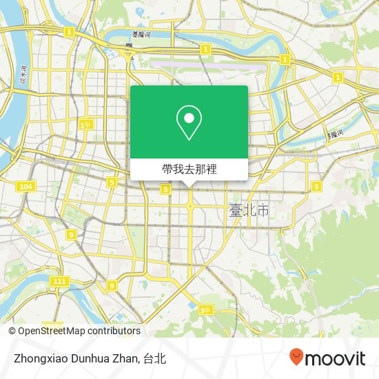 Zhongxiao Dunhua Zhan地圖