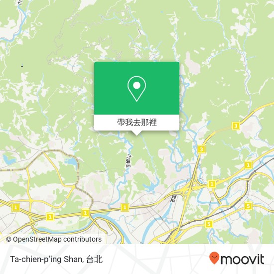 Ta-chien-p’ing Shan地圖