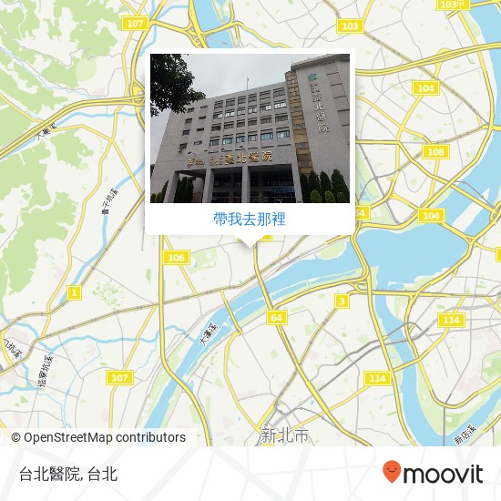 台北醫院地圖