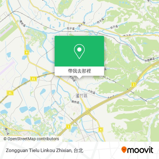 Zongguan Tielu Linkou Zhixian地圖