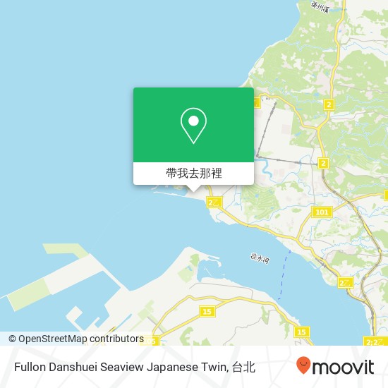Fullon Danshuei Seaview Japanese Twin地圖