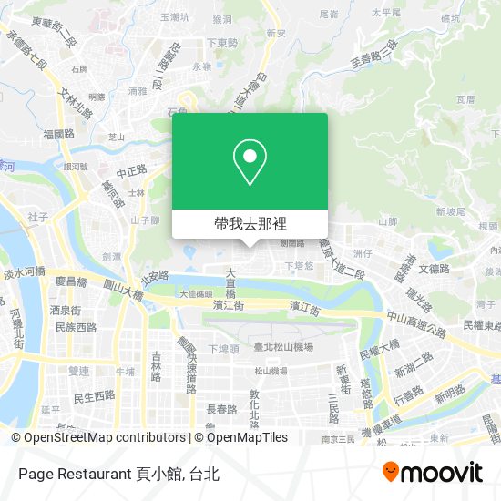 Page Restaurant 頁小館地圖
