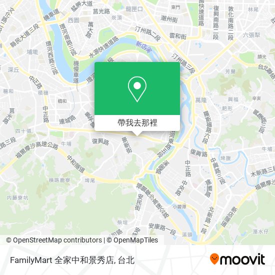 FamilyMart 全家中和景秀店地圖