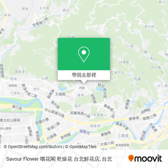 Savour Flower 嚐花閣 乾燥花 台北鮮花店地圖