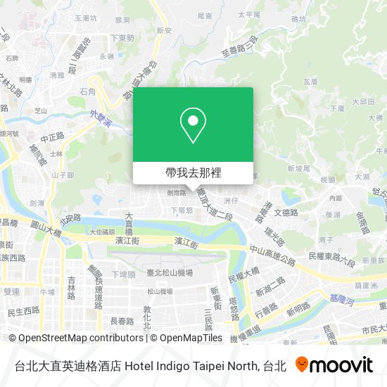 台北大直英迪格酒店 Hotel Indigo Taipei North地圖
