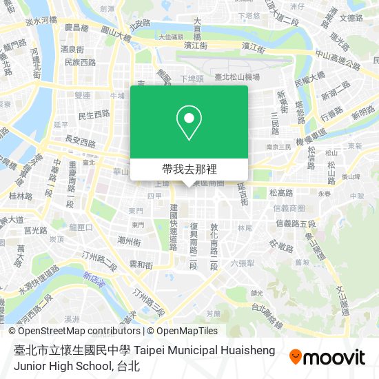 臺北市立懷生國民中學 Taipei Municipal Huaisheng Junior High School地圖
