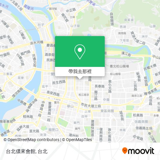 台北儂來會館地圖