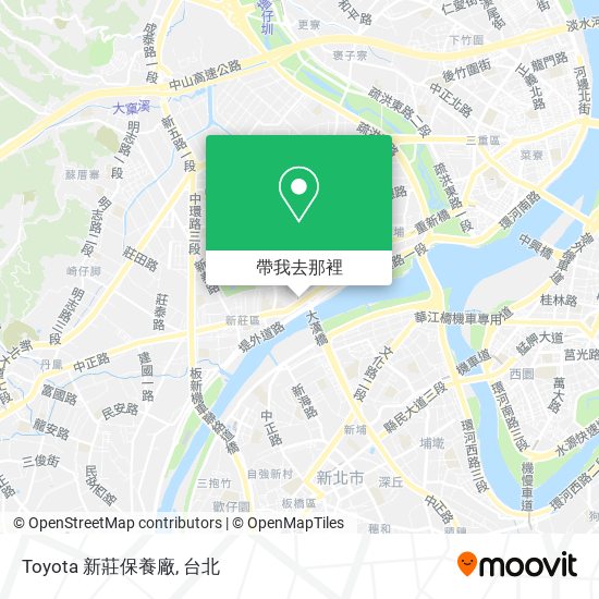 Toyota 新莊保養廠地圖