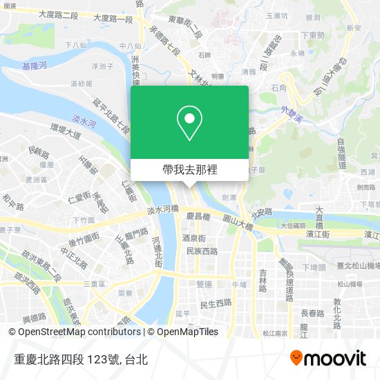 重慶北路四段 123號地圖