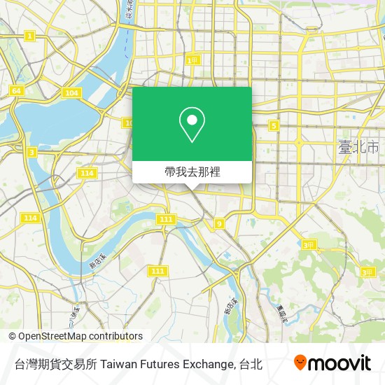 台灣期貨交易所 Taiwan Futures Exchange地圖