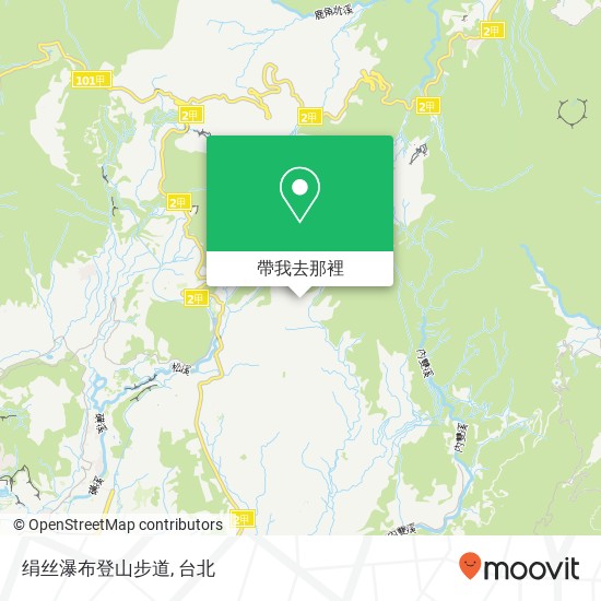 绢丝瀑布登山步道地圖
