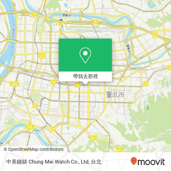 中美鐘錶 Chung Mei Watch Co., Ltd地圖