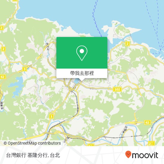 台灣銀行 基隆分行地圖