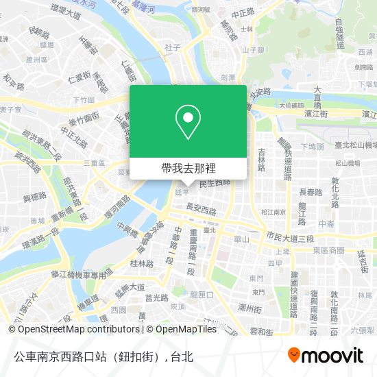 公車南京西路口站（鈕扣街）地圖