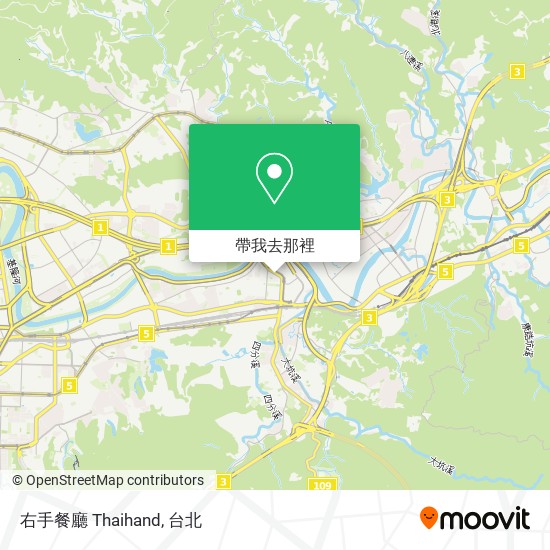 右手餐廳 Thaihand地圖
