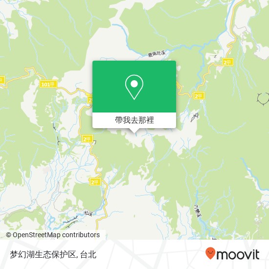 梦幻湖生态保护区地圖