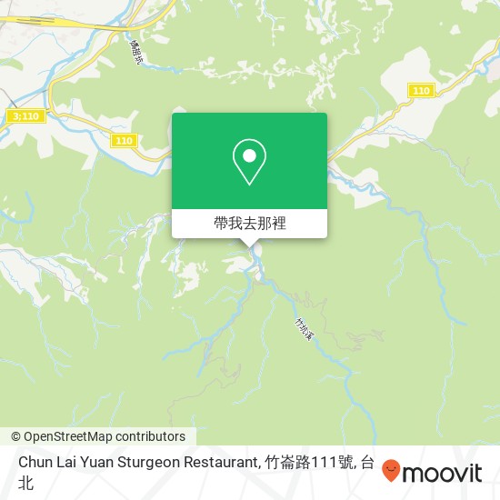 Chun Lai Yuan Sturgeon Restaurant, 竹崙路111號地圖