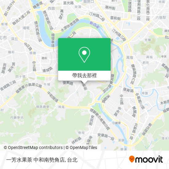 一芳水果茶 中和南勢角店地圖