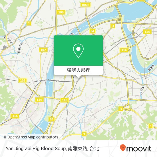 Yan Jing Zai Pig Blood Soup, 南雅東路地圖