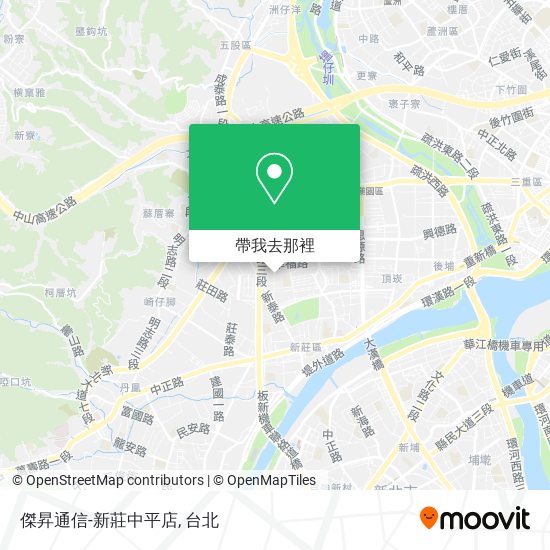 傑昇通信-新莊中平店地圖