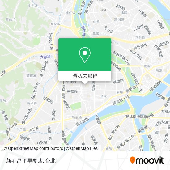 新莊昌平早餐店地圖