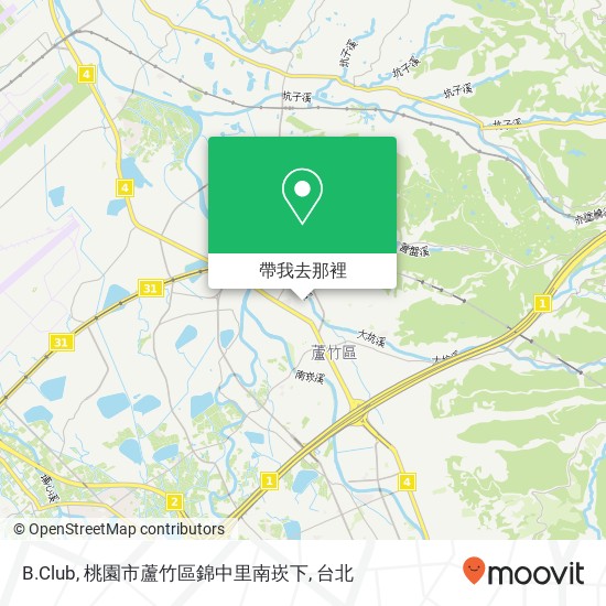 B.Club, 桃園市蘆竹區錦中里南崁下地圖