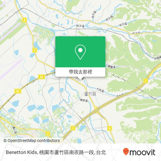 Benetton Kids, 桃園市蘆竹區南崁路一段地圖