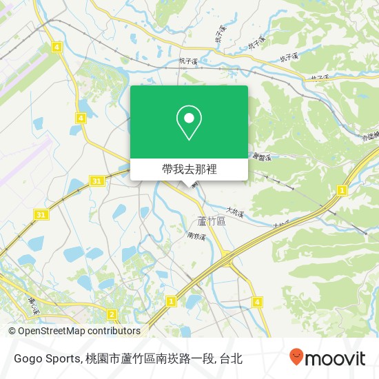 Gogo Sports, 桃園市蘆竹區南崁路一段地圖