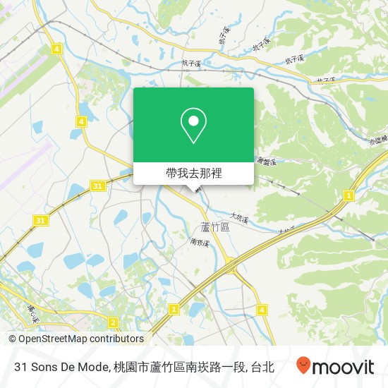 31 Sons De Mode, 桃園市蘆竹區南崁路一段地圖