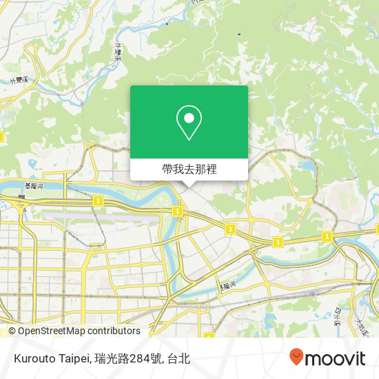 Kurouto Taipei, 瑞光路284號地圖