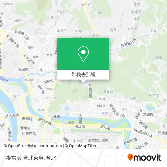 麥當勞-台北東吳地圖