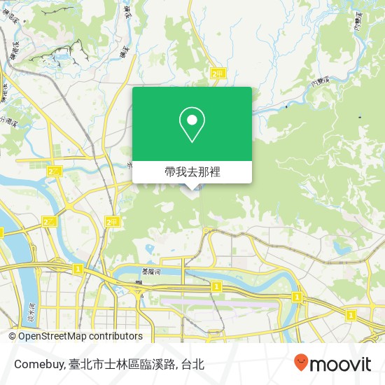 Comebuy, 臺北市士林區臨溪路地圖