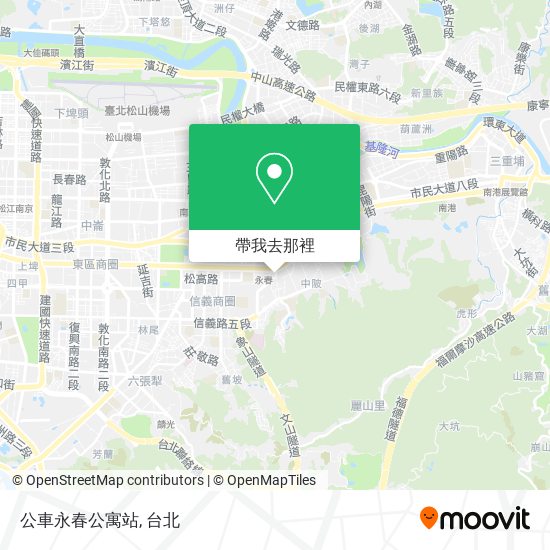 公車永春公寓站地圖
