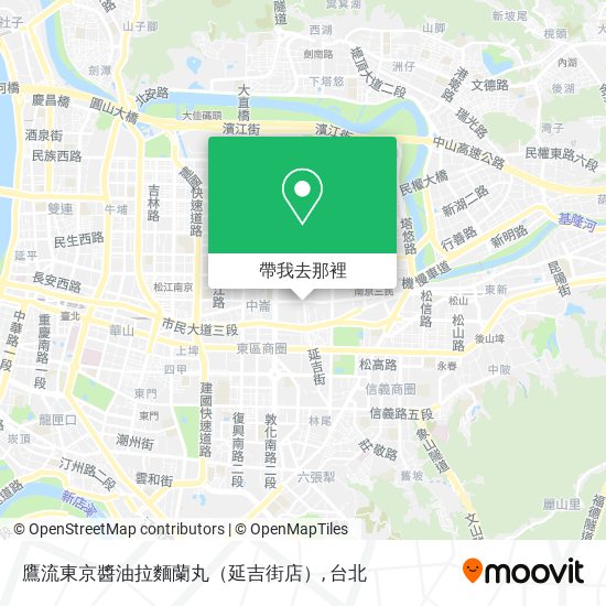 鷹流東京醬油拉麵蘭丸（延吉街店）地圖