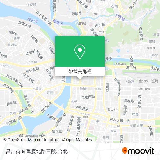 昌吉街 & 重慶北路三段地圖