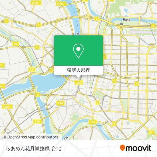 らあめん花月嵐拉麵地圖