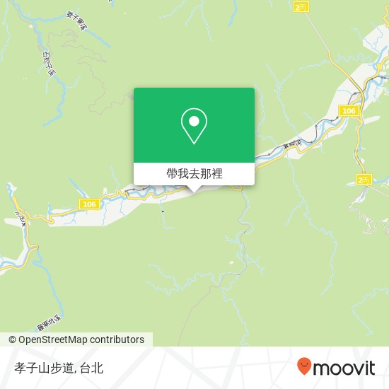 孝子山步道地圖