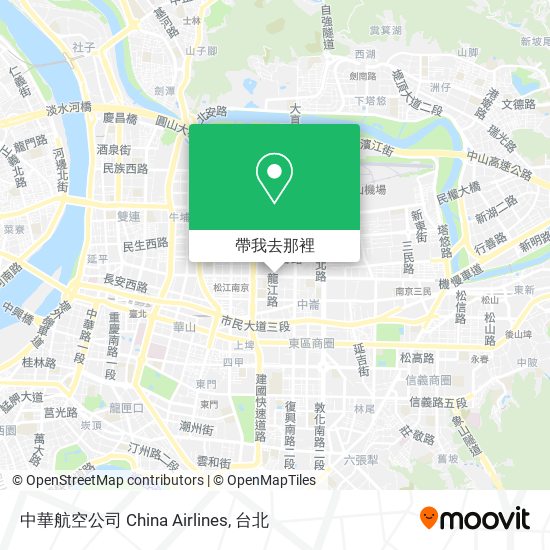 中華航空公司 China Airlines地圖
