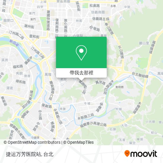 捷运万芳医院站地圖