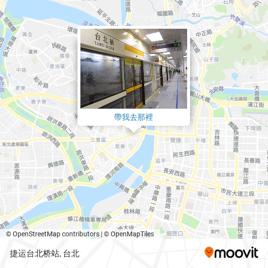 捷运台北桥站地圖